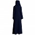 Front open abaya with piping work- Navy Blue Front open abaya with piping work- Navy Blue